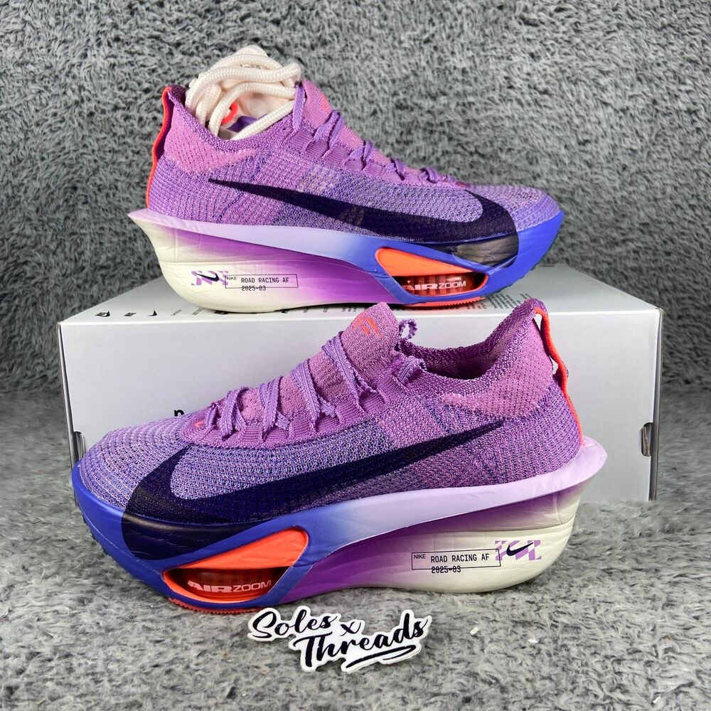 Nike ZoomX Alphafly NEXT % 3 Women Size 11.5 = Men 10 Fuchsia Violet FD8315-500